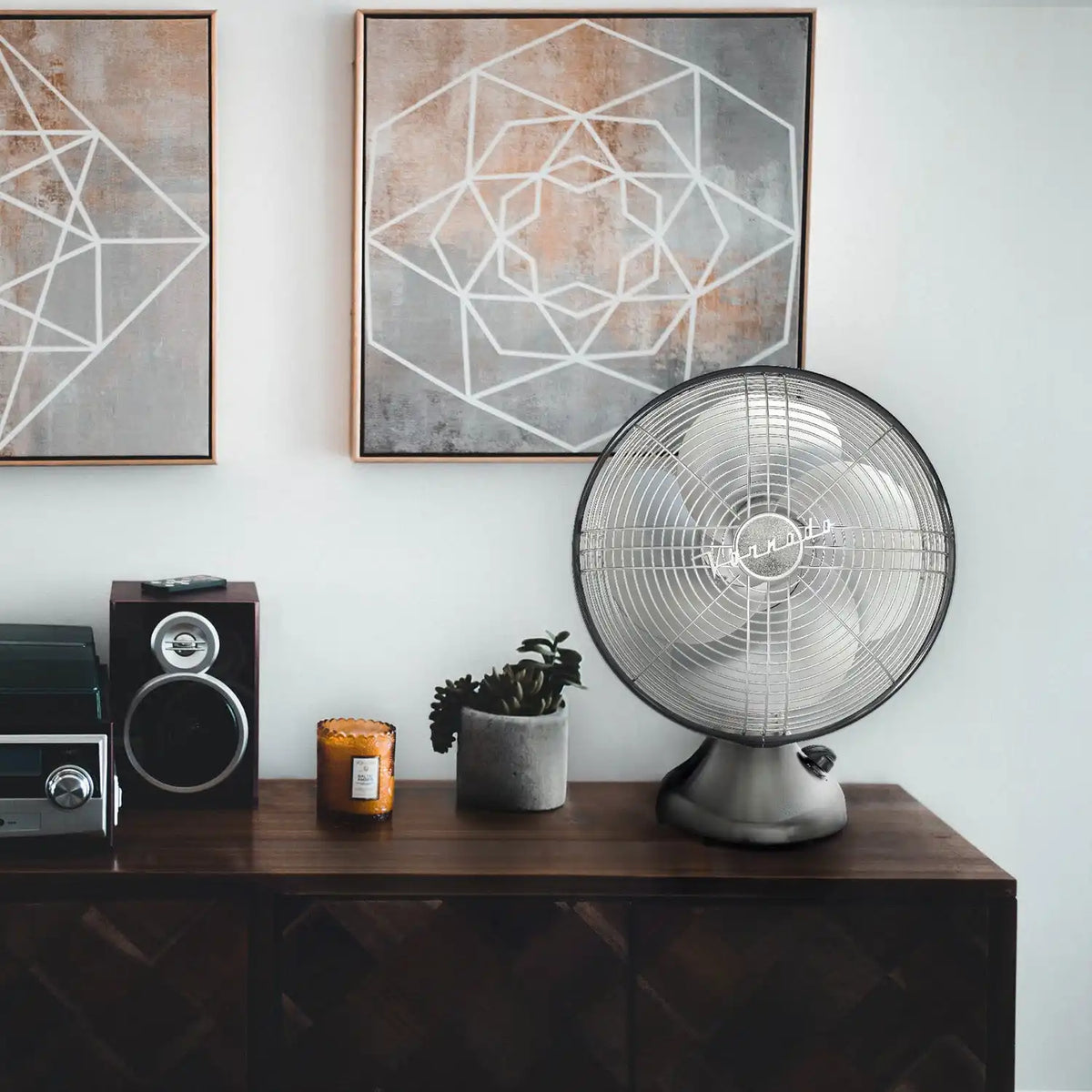 Silver Swan® Vintage Oscillating Fan