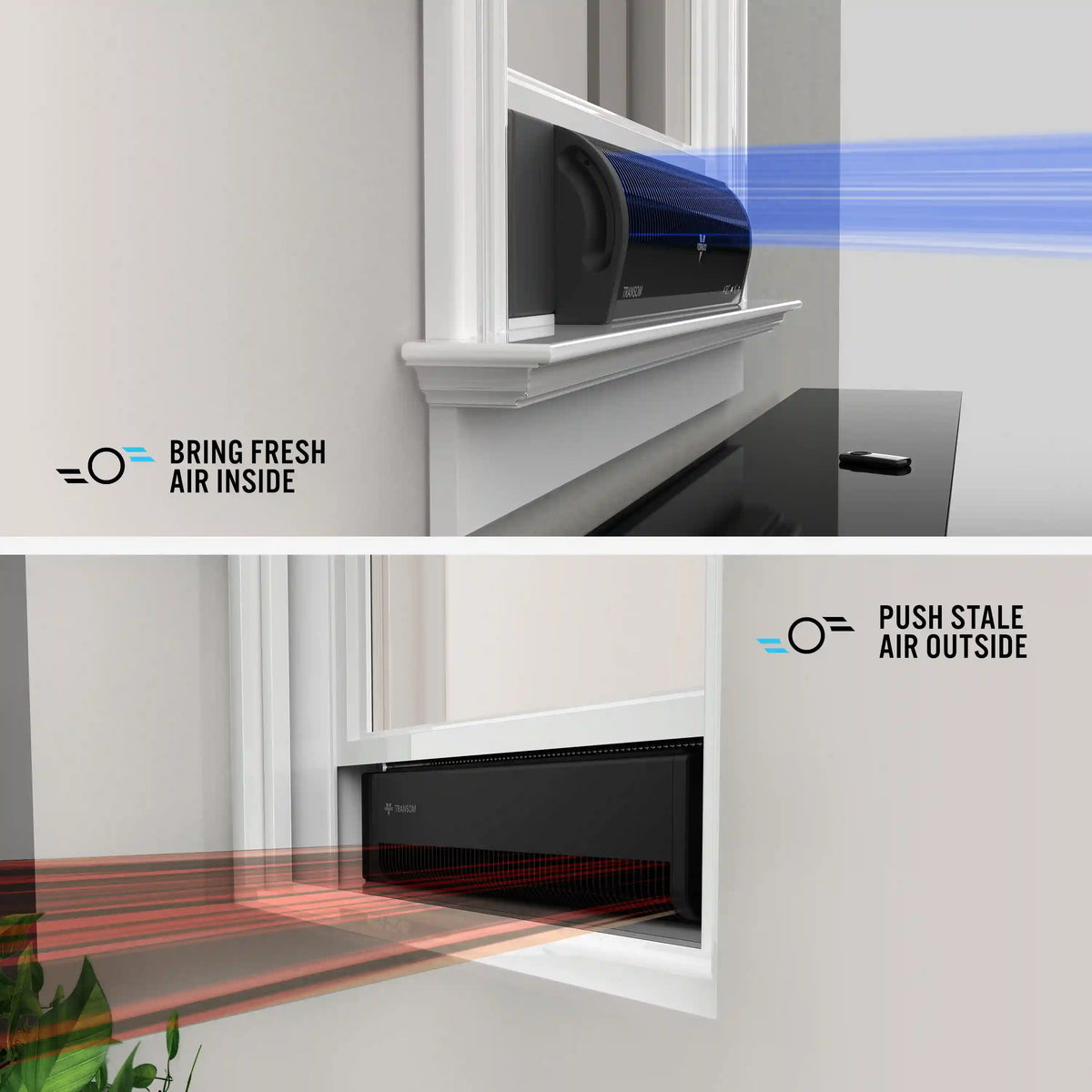 Transom® Window Air Circulator
